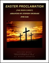 Easter Proclamation (The Risen Christ) SAB choral sheet music cover